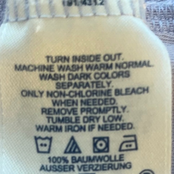 Lands' End Light Blue All-Cotton Bathrobe Sz XL - Picture 5 of 7